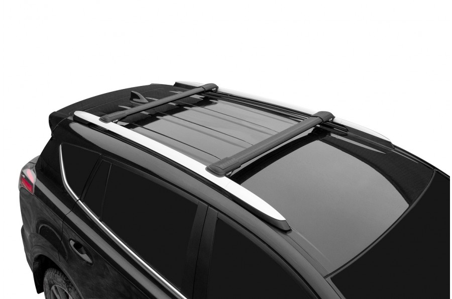 Багажник на рейлинги Lux Хантер L47-R (черный)  - изображение 7